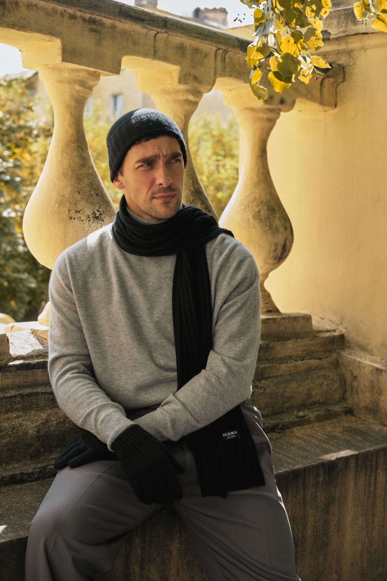 шарф из кашемира мужской