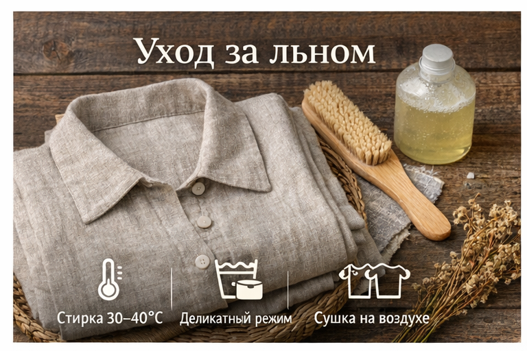 уход за льном