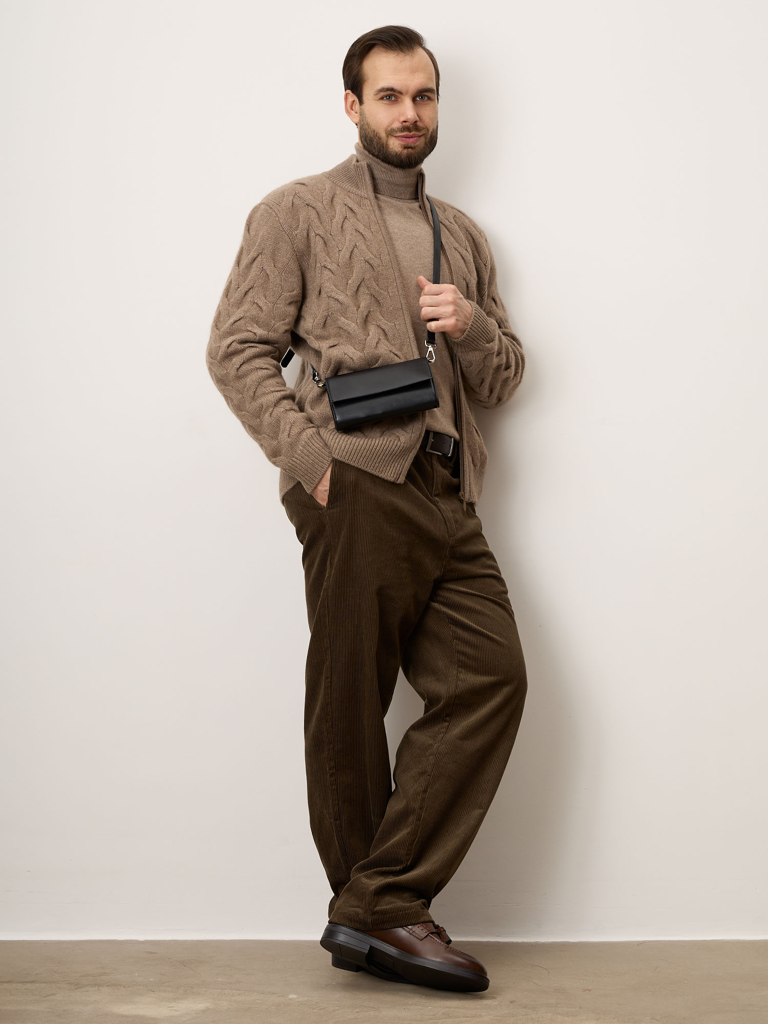 мужской кардиган из кашемира