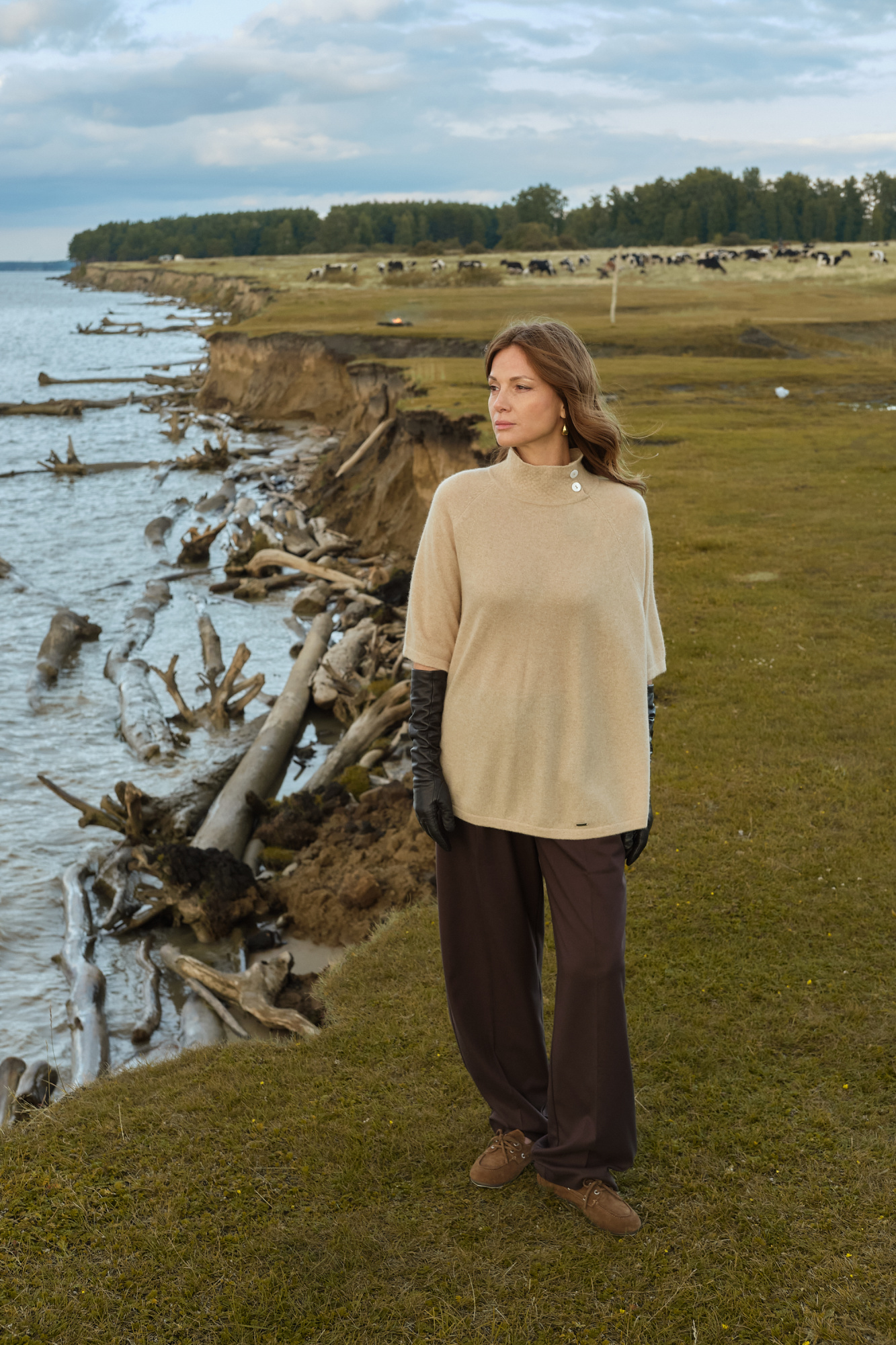 пончор из кашемира