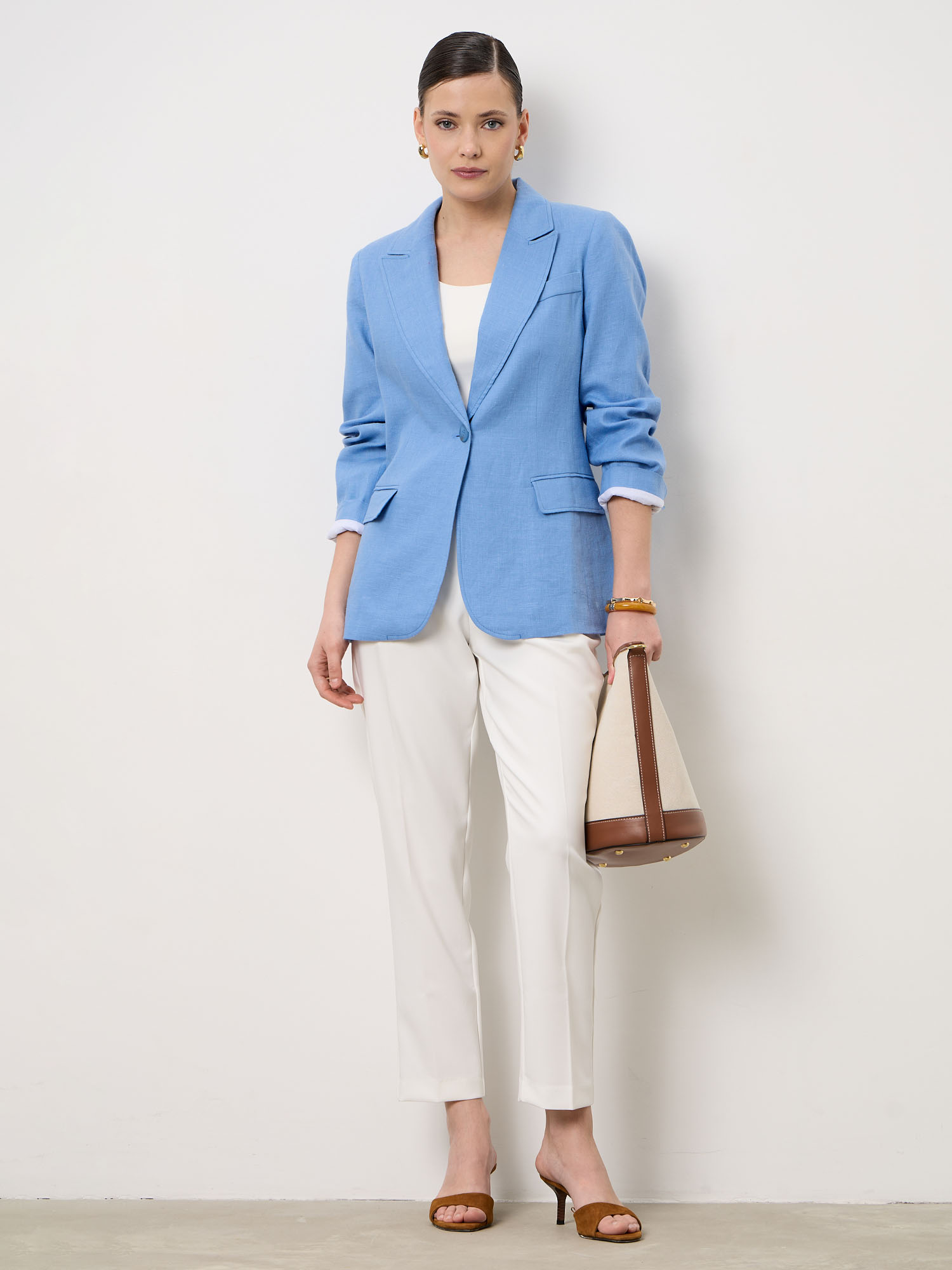 жакет из льна