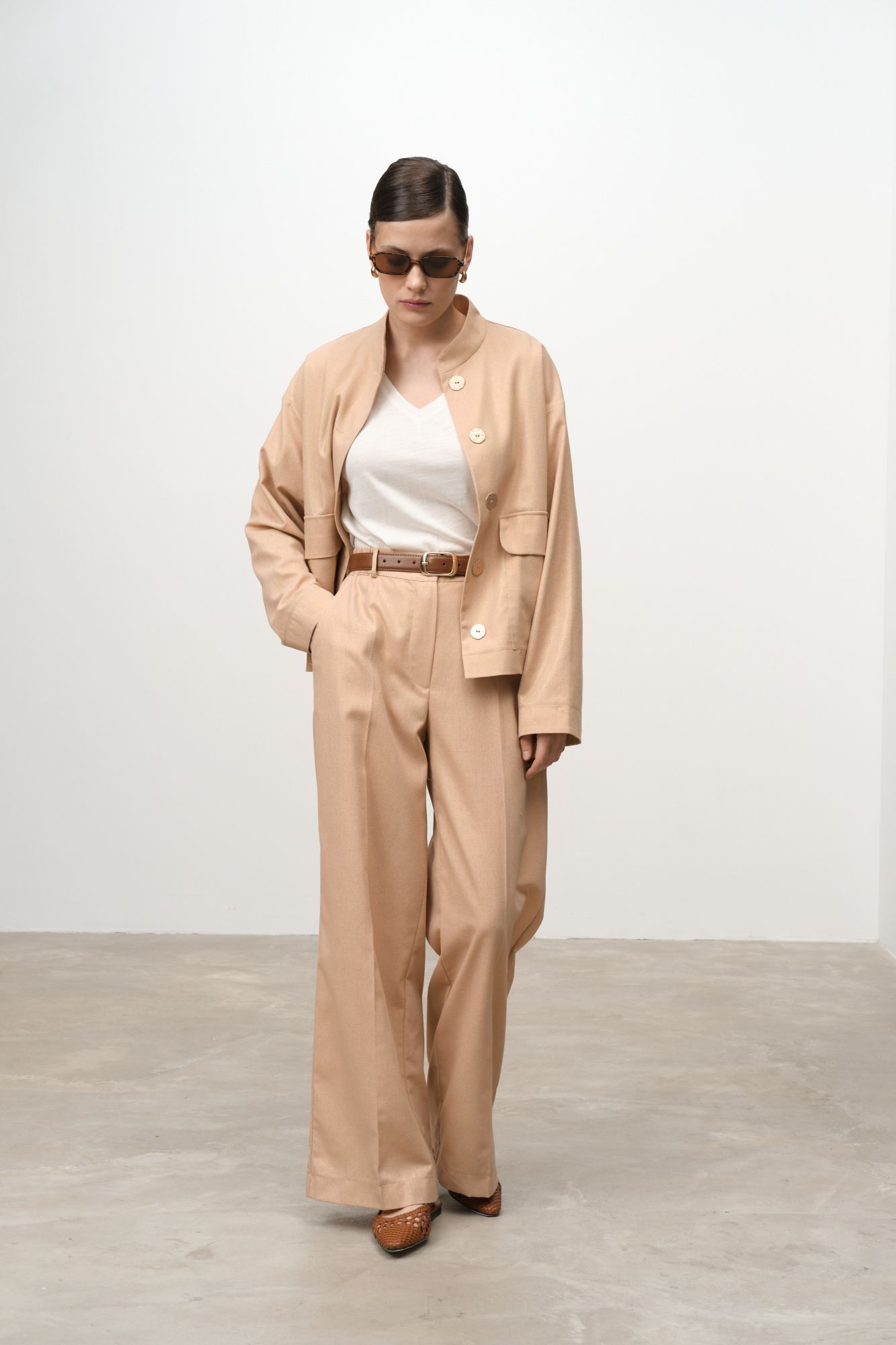 костюм из льна