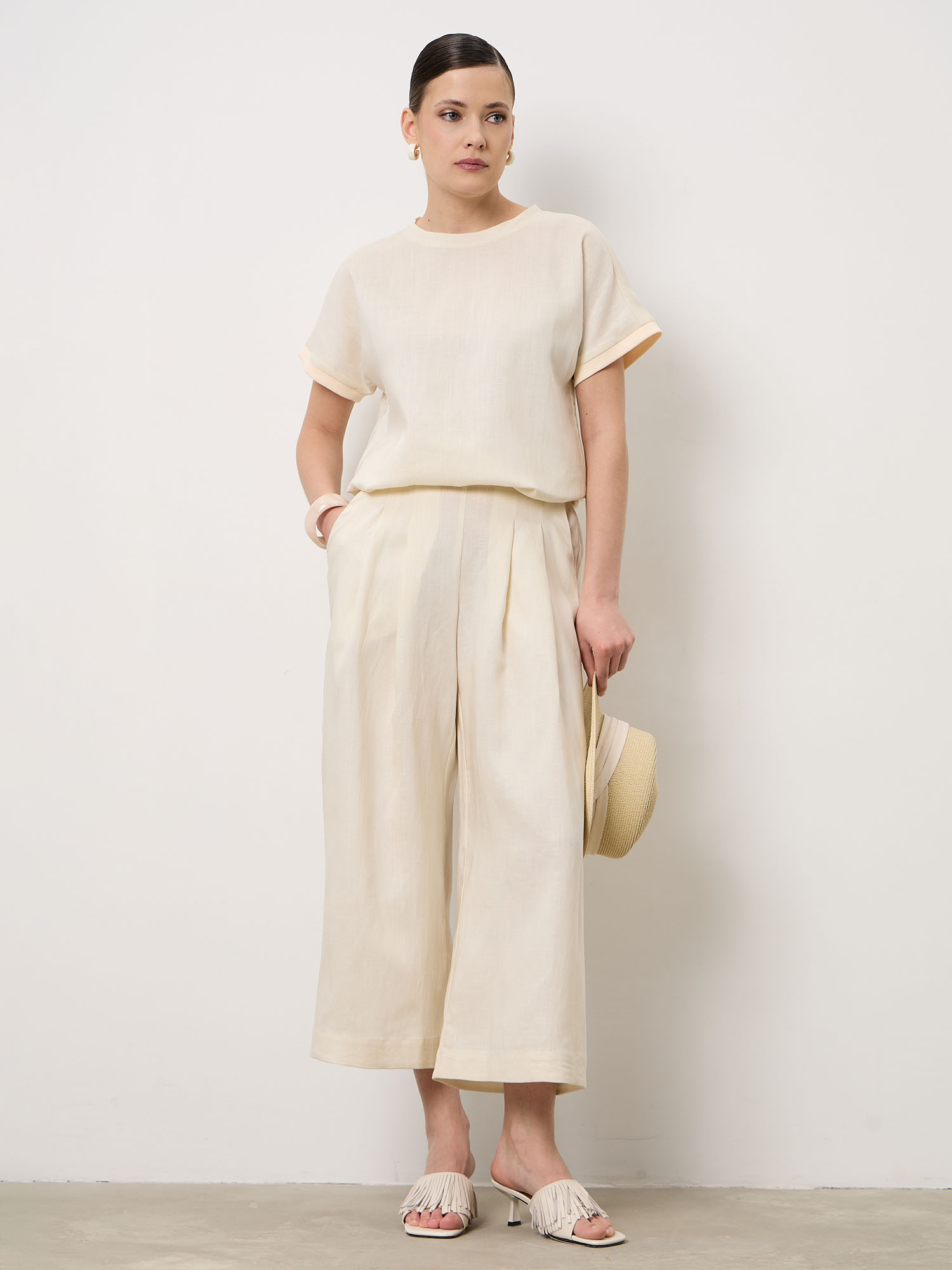 топ и кюлоты из тенселя топ и кюлоты из тенселя